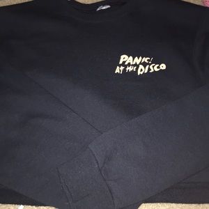 panic at the disco cropped hoodie